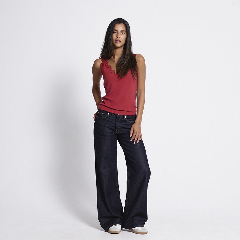 Lace tank top "Linnie" Red